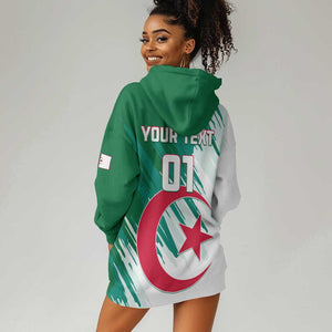 Support Les Fennecs - Algeria Football Hoodie Dress