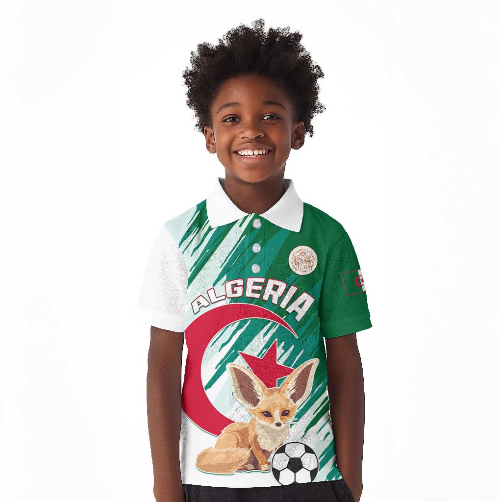 Support Les Fennecs - Algeria Football Kid Polo Shirt