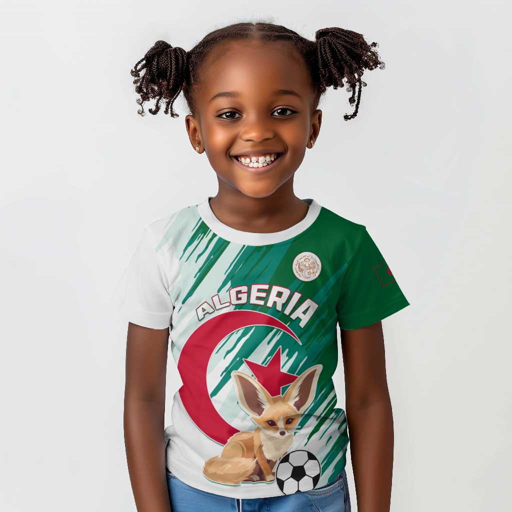 Support Les Fennecs - Algeria Football Kid T shirt