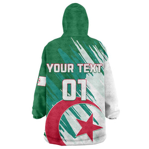 Support Les Fennecs - Algeria Football KId Wearable Blanket Hoodie