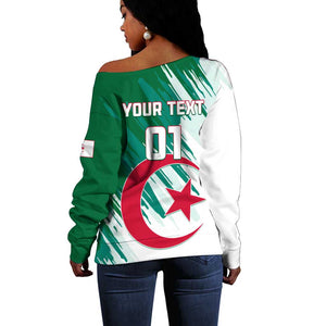 Support Les Fennecs - Algeria Football Off Shoulder Sweater