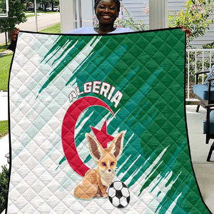 Support Les Fennecs - Algeria Football Quilt