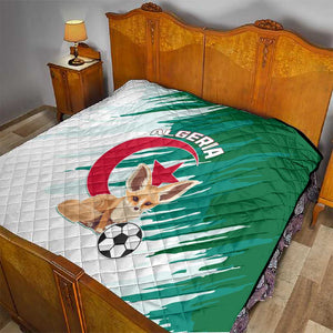 Support Les Fennecs - Algeria Football Quilt