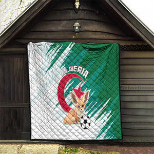 Support Les Fennecs - Algeria Football Quilt