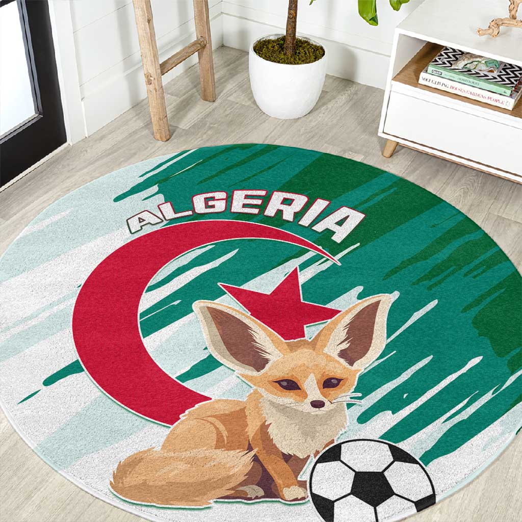 Support Les Fennecs - Algeria Football Round Carpet