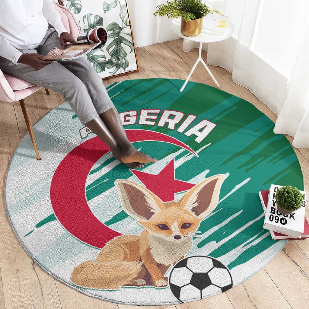 Support Les Fennecs - Algeria Football Round Carpet