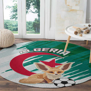 Support Les Fennecs - Algeria Football Round Carpet