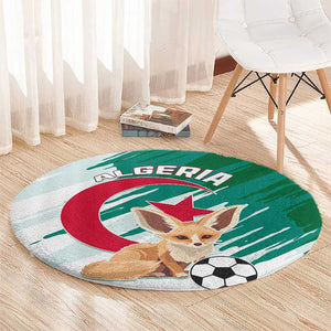 Support Les Fennecs - Algeria Football Round Carpet