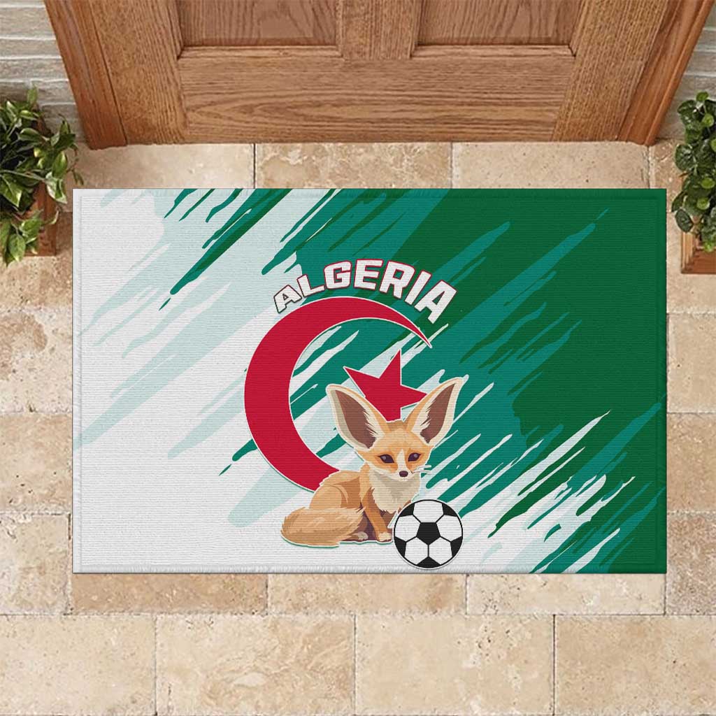 Support Les Fennecs - Algeria Football Rubber Doormat