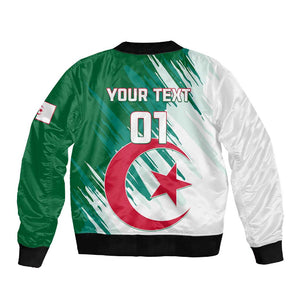 Support Les Fennecs - Algeria Football Sleeve Zip Bomber Jacket