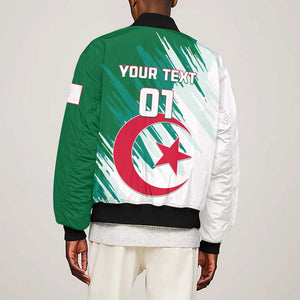 Support Les Fennecs - Algeria Football Sleeve Zip Bomber Jacket