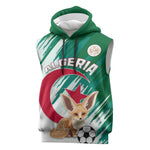 Support Les Fennecs - Algeria Football Sleeveless Hoodie - African Pride