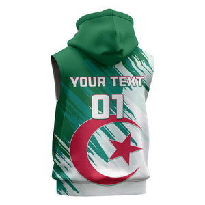 Support Les Fennecs - Algeria Football Sleeveless Hoodie - African Pride
