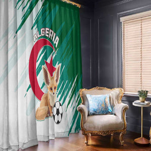 Support Les Fennecs - Algeria Football Window Curtain