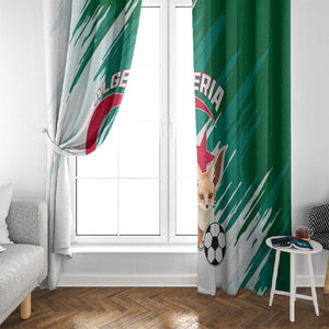 Support Les Fennecs - Algeria Football Window Curtain