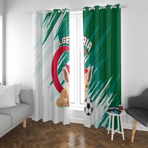 Support Les Fennecs - Algeria Football Window Curtain