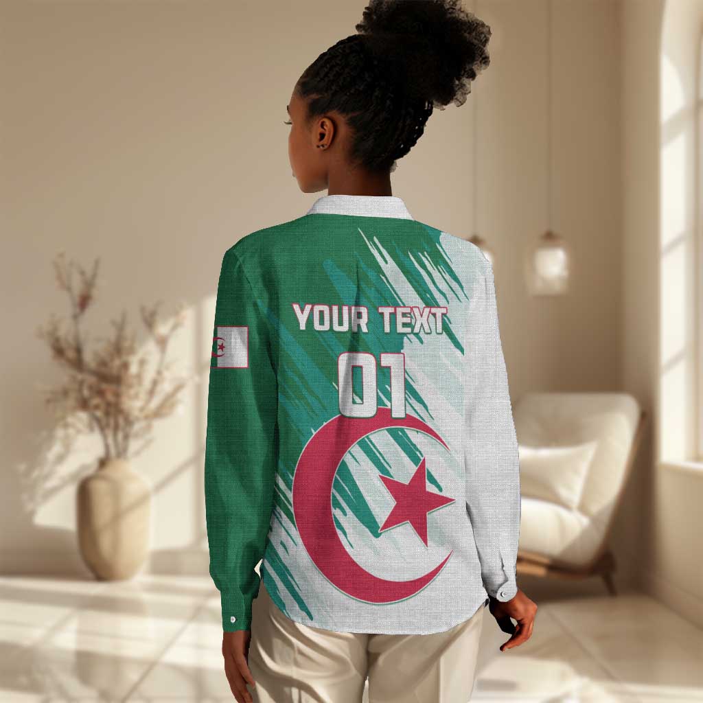 Support Les Fennecs - Algeria Football Women Casual Shirt LT01