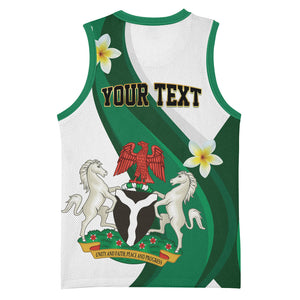Personalised Nigeria Independence Day Basketball Jersey Proud Nigerian