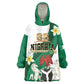 Personalised Nigeria Independence Day Kid Wearable Blanket Hoodie Proud Nigerian