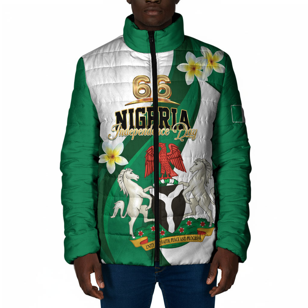 Personalised Nigeria Independence Day Padded Jacket Proud Nigerian