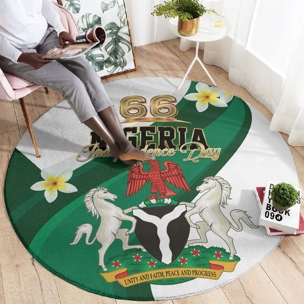 Nigeria Independence Day Round Carpet Proud Nigerian