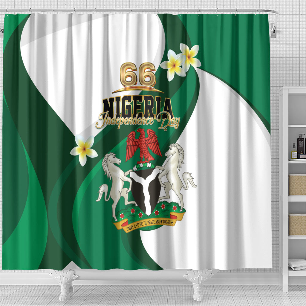 Nigeria Independence Day Shower Curtain Proud Nigerian