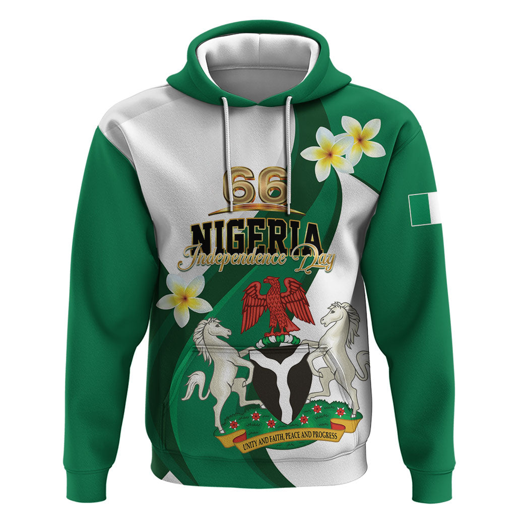 Personalised Nigeria Independence Day Zip Hoodie Proud Nigerian
