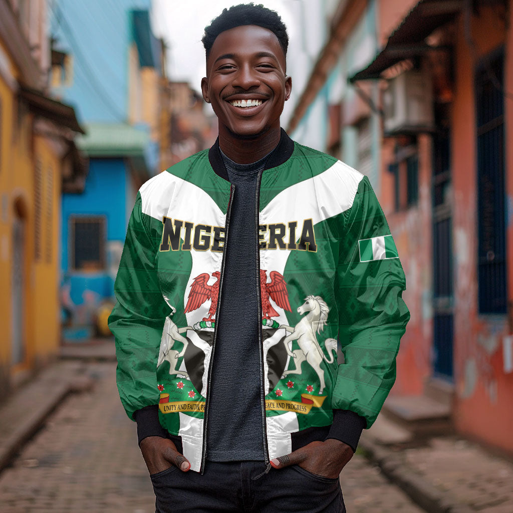 Personalised Nigeria Bomber Jacket Naija In My Heart