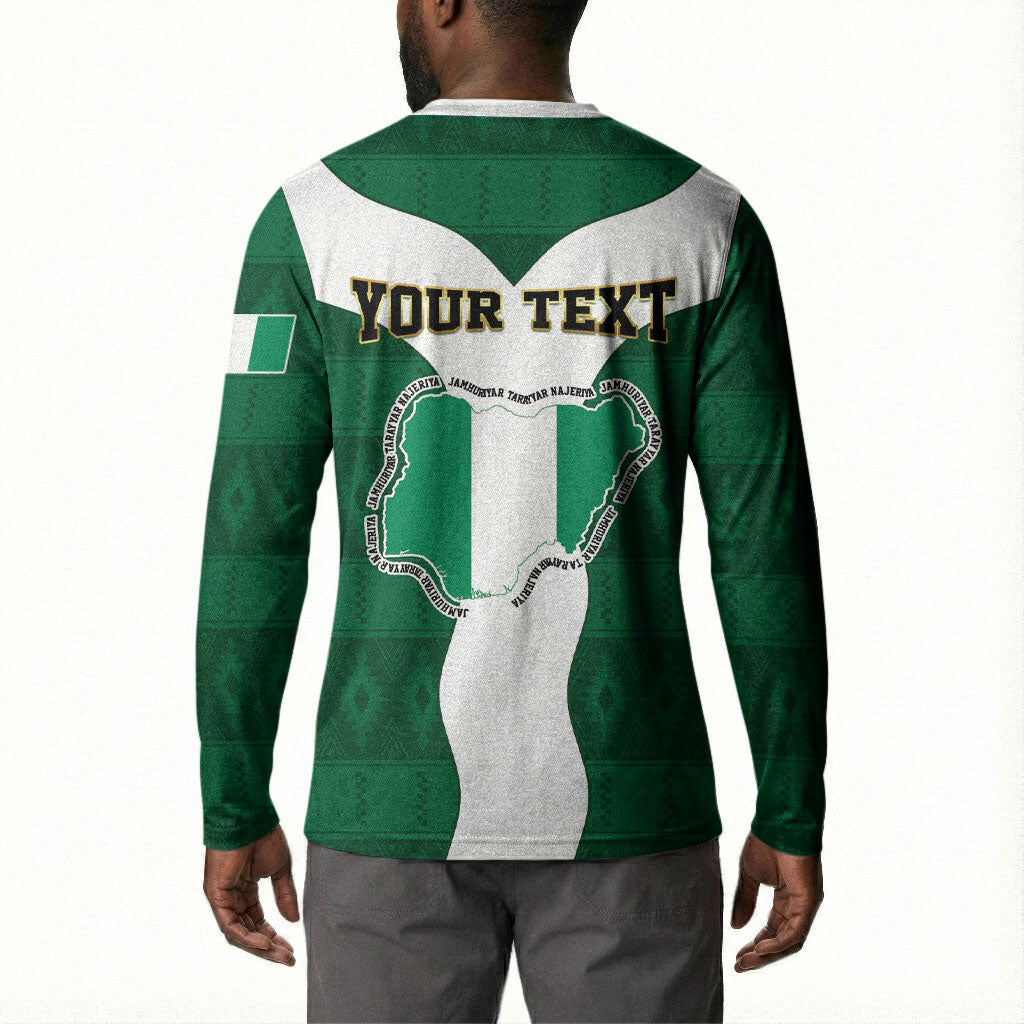 Personalised Nigeria Button Sweatshirt Naija In My Heart