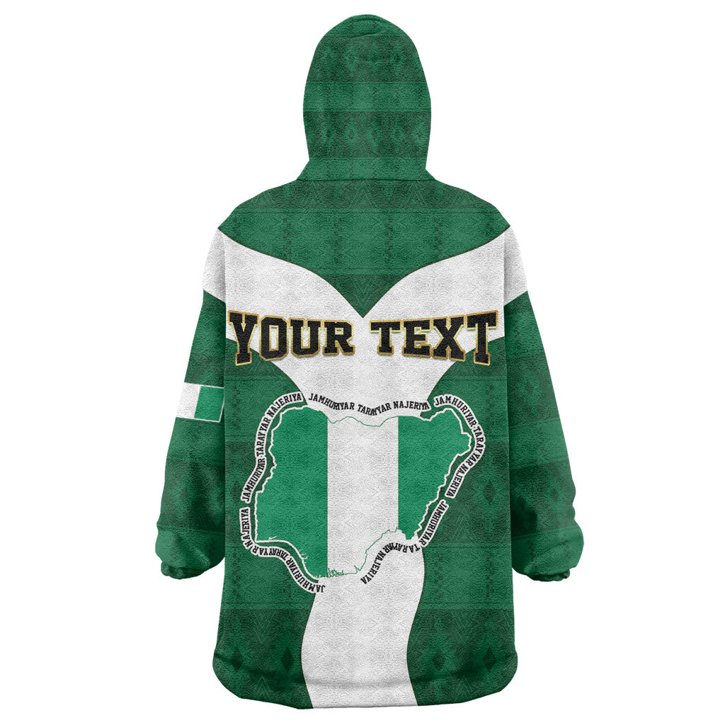 Personalised Nigeria Kid Wearable Blanket Hoodie Naija In My Heart