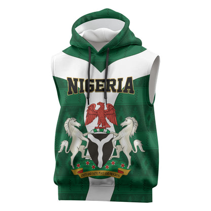 Personalised Nigeria Sleeveless Hoodie Naija In My Heart