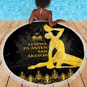 Haiti Neg Marron Beach Blanket Lespwa pa anyen san aksyon - Gold