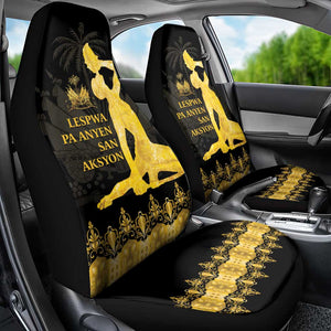 Haiti Neg Marron Car Seat Cover Lespwa pa anyen san aksyon - Gold