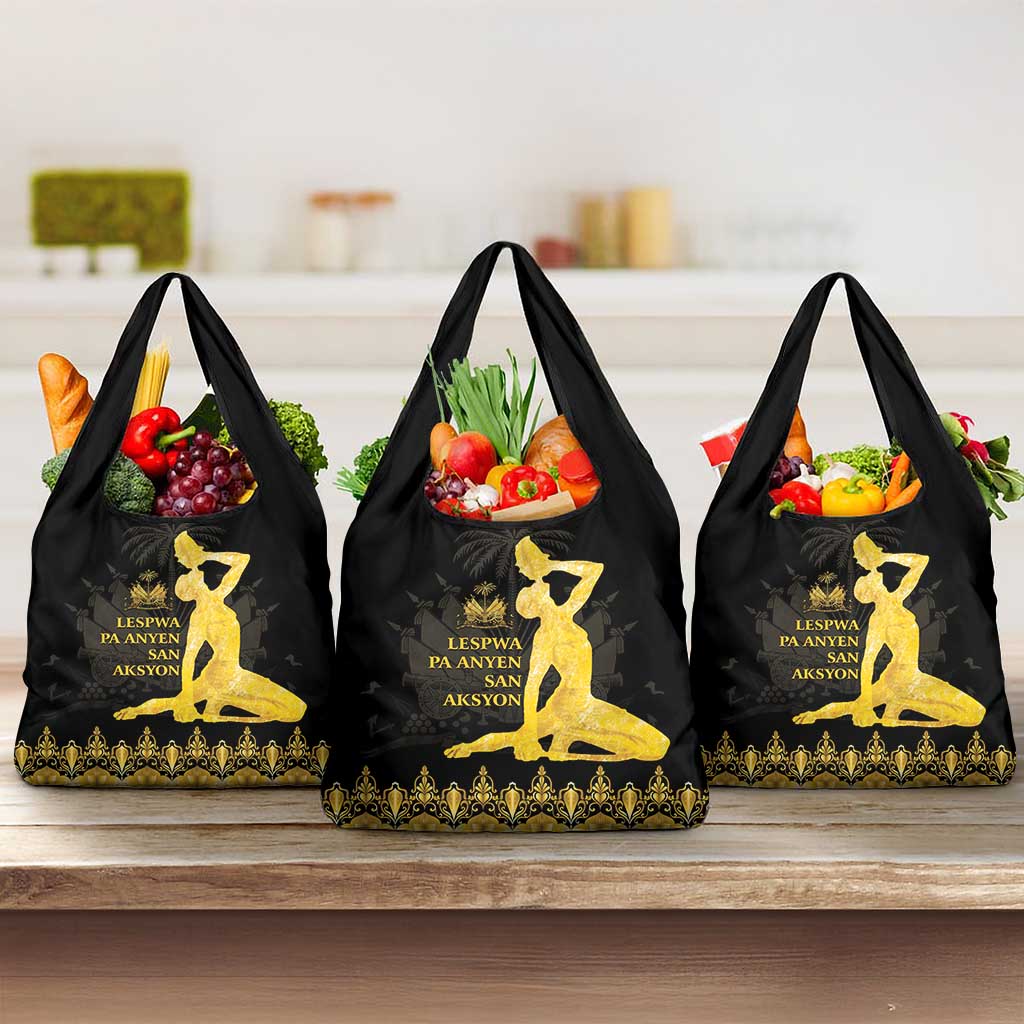 Haiti Neg Marron Grocery Bag Lespwa pa anyen san aksyon - Gold