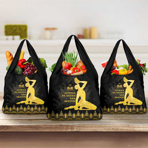 Haiti Neg Marron Grocery Bag Lespwa pa anyen san aksyon - Gold