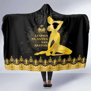 Haiti Neg Marron Hooded Blanket Lespwa pa anyen san aksyon - Gold