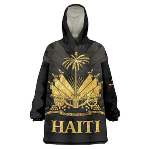 Haiti Neg Marron Kid Wearable Blanket Hoodie Lespwa pa anyen san aksyon - Gold