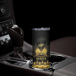 Haiti Neg Marron Skinny Tumbler Lespwa pa anyen san aksyon - Gold