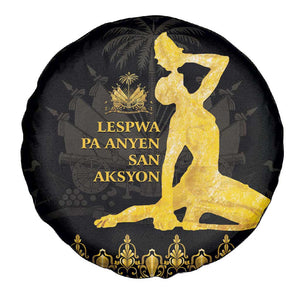 Haiti Neg Marron Spare Tire Cover Lespwa pa anyen san aksyon - Gold