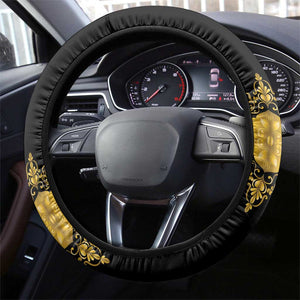 Haiti Neg Marron Steering Wheel Cover Lespwa pa anyen san aksyon - Gold