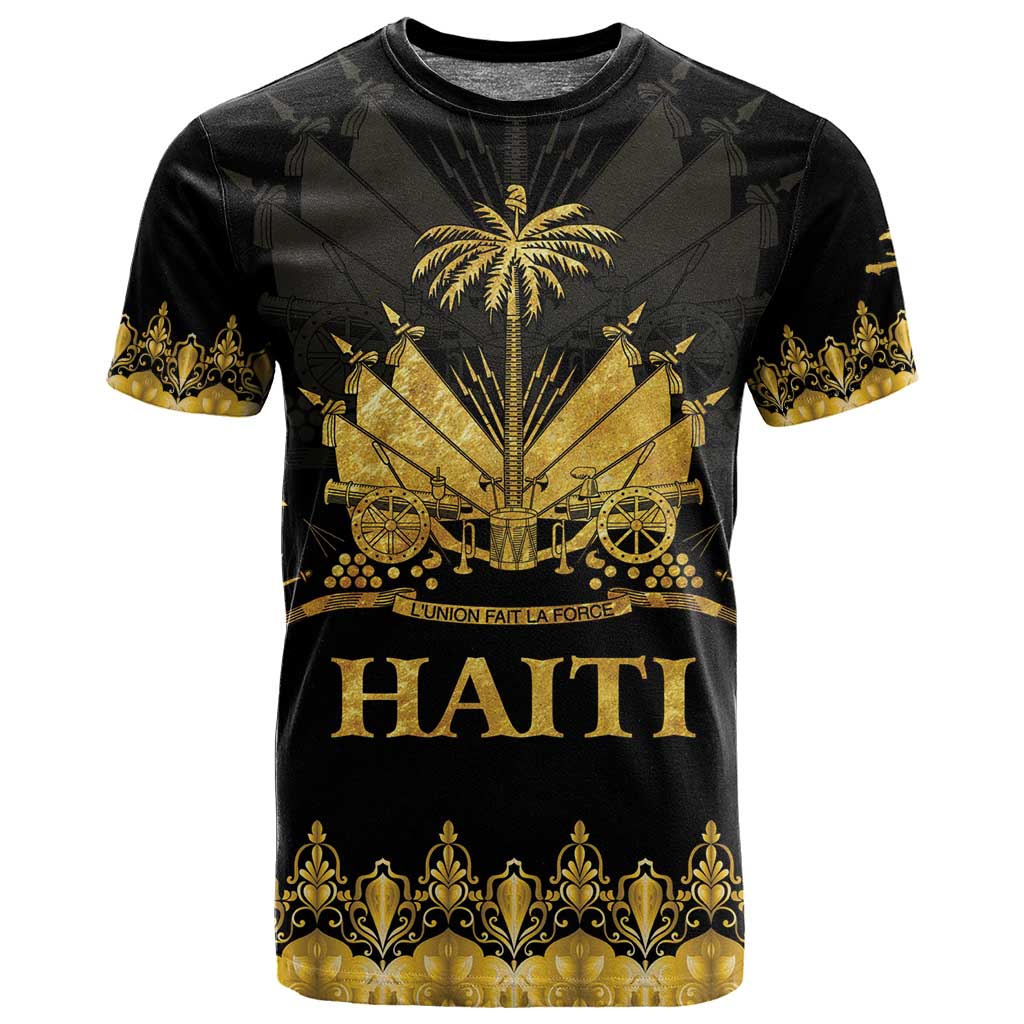 Haiti Neg Marron T shirt Lespwa pa anyen san aksyon - Gold