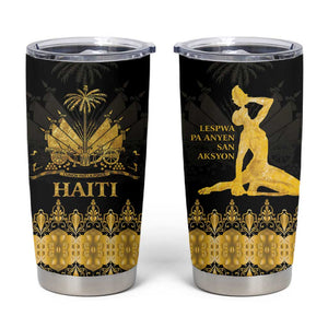 Haiti Neg Marron Tumbler Cup Lespwa pa anyen san aksyon - Gold