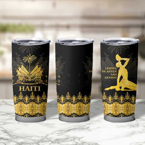 Haiti Neg Marron Tumbler Cup Lespwa pa anyen san aksyon - Gold