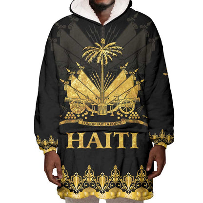 Haiti Neg Marron Wearable Blanket Hoodie Lespwa pa anyen san aksyon - Gold