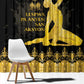 Haiti Neg Marron Window Curtain Lespwa pa anyen san aksyon - Gold