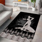 Haiti Neg Marron Area Rug Hope is Nothing Without Action - Silver