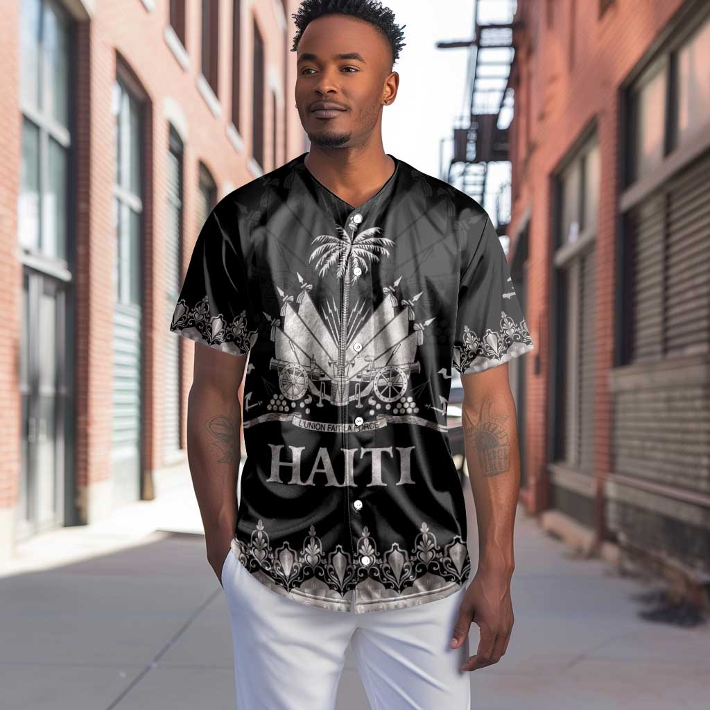 Haiti Neg Marron Baseball Jersey Hope is Nothing Without Action - Silver