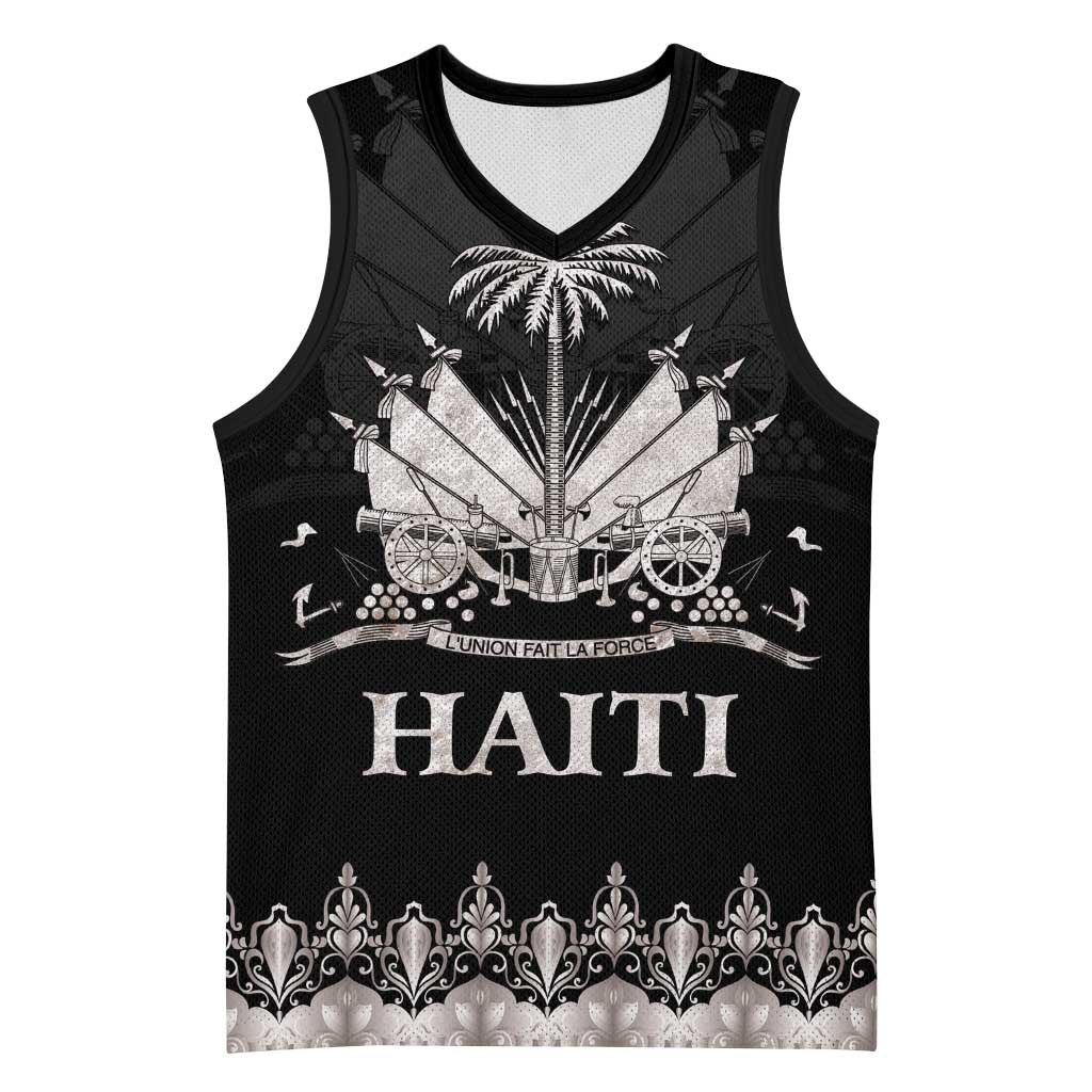 Haiti Neg Marron Basketball Jersey Hope is Nothing Without Action - Silver LT01