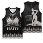 Haiti Neg Marron Basketball Jersey Hope is Nothing Without Action - Silver LT01