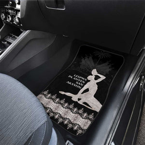 Haiti Neg Marron Car Mats Hope is Nothing Without Action - Silver